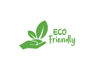 eco friendly text on white background