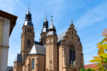 Close up of the Cathedral (Dom) in Speyer, Germany
