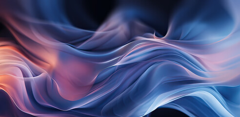 Fototapeta premium Pink and Blue Silky Waves Background