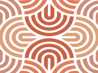 Line Abstract Seamless Pattern Artwork. Modern Vector Background