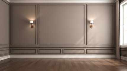 Interior empty room. Generated with AI