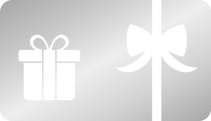 Silver Gift Card Icon