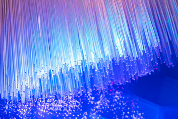 Internet technology fiber optic background
