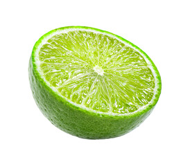 Lime cut isolated on transparent png