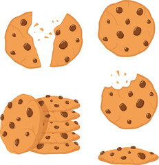 Various kind of cookies illustration