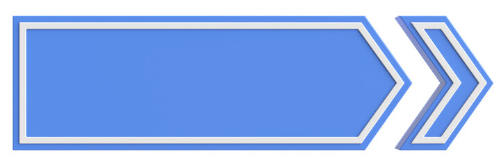 Next button. Continue button. 3D illustration.