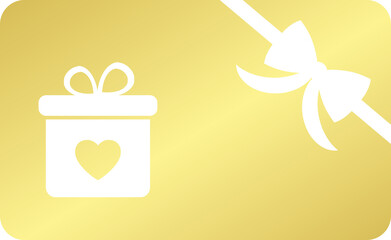 Gold Gift Card Icon