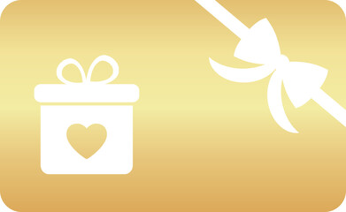 Gold Gift Card Icon