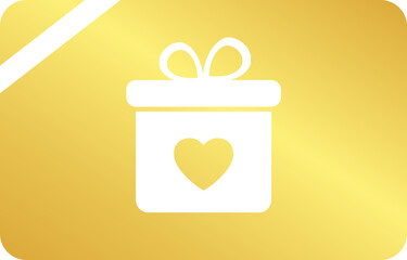 Gold Gift Card Icon