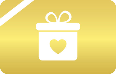 Gold Gift Card Icon