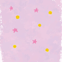 vector star pink moon background