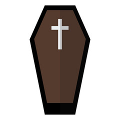 Obraz premium Halloween coffin icon