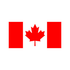 Fototapeta na wymiar Canada Day vector template with red leaf. For 1st July, holiday, republic day.