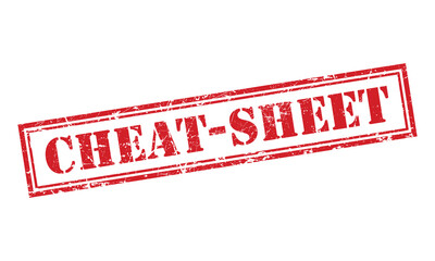 Cheat-Sheet Rubber sign or Stamp, Grunge rubber Stamp, Sale badge Vintage old texture