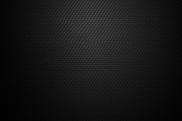 Plakat Black stainless steel hexagonal mesh background, 3d technological hexagonal illustration