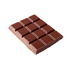 chocolate bar isolated on transparent background