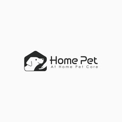 Pet logo Modern logo idea sign. Universal emblem vector icon.