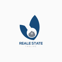 Realestate logo icon, abstract, vector, smart business