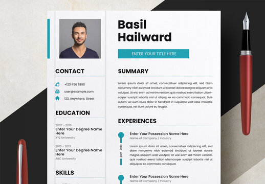Marketing Person CV Presentation
