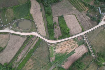 Random aerial shots of terrain, forest and village from Portugal's native landscape.