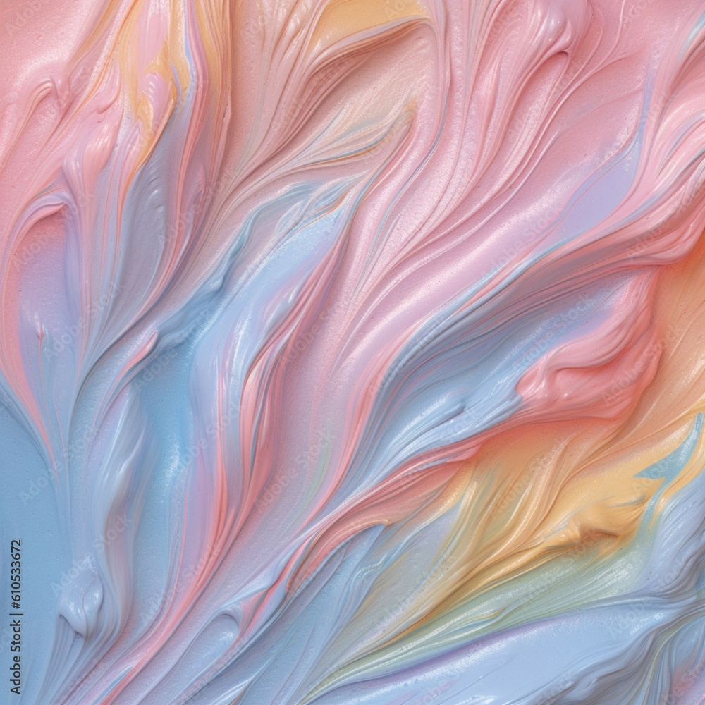 Poster light pastel color background abstract with generative ai.
