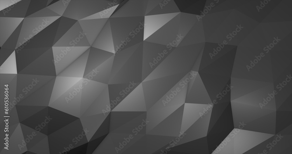 Aufkleber abstract gray silver low poly triangular mesh background