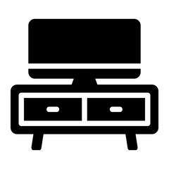tv table glyph icon