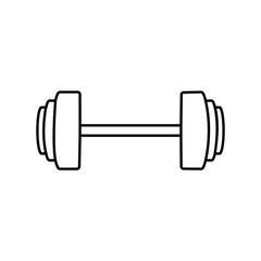 Gym icon vector. body building illustration sign. dumbbell symbol. barbell logo.