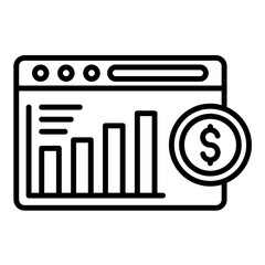 Stock Market Webpage Icon