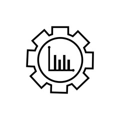 Productivity icon vector. efficiency illustration sign. result symbol or logo.