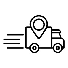 Online Shipment Tracking Icon
