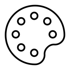 Paint Brush Pallete Icon