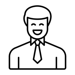 Smiling Man Icon