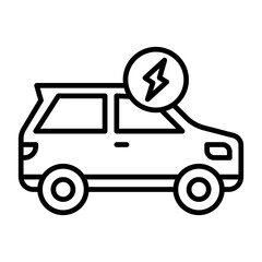 Electric Car Icon