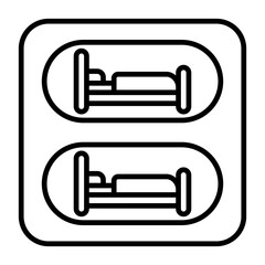 Capsule Hotel Icon