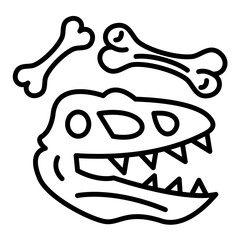 Dinosaur Fossil Icon