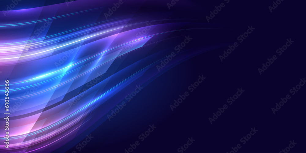 Aufkleber Concept of technology background. Abstract high-speed movement. Dynamic geometric overlapping motion. Futuristic template for banner, presentations Vector EPS10.