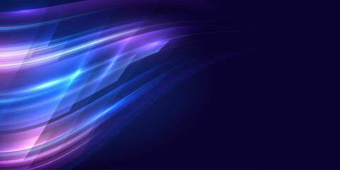 Concept of technology background. Abstract high-speed movement. Dynamic geometric overlapping motion. Futuristic template for banner, presentations Vector EPS10.