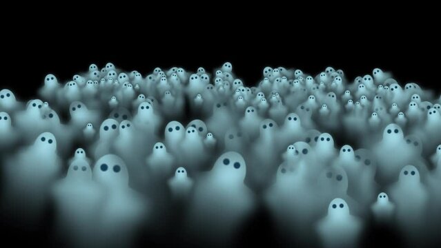 Animated Ghost Particles Fade In Fade Out Loop 