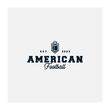 American Fottbal Vector Logo Design