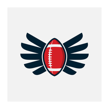 American Fottbal Vector Logo Design