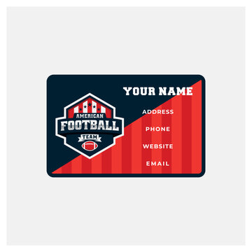 American Footbal business Card Design