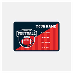 American Footbal business Card Design