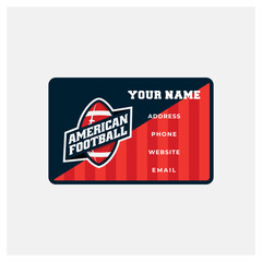 American Footbal business Card Design