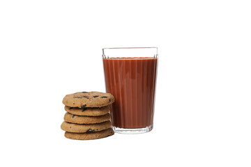 PNG, Chocolate milkshake isolated on white background