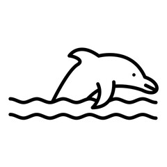 Obraz premium Dolphin Icon