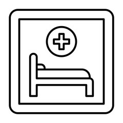 Obraz premium Hospital Sign Icon