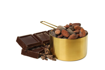 PNG, ingredient for making chocolate - cocoa, isolated on white background