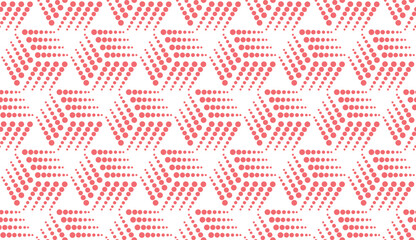 Abstract geometric pattern. A seamless vector background. White and pink ornament. Graphic modern pattern. Simple lattice graphic design