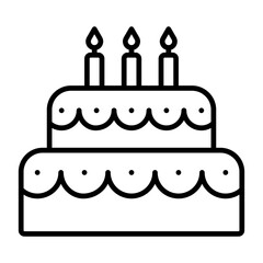 Two Layered Cake Icon